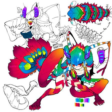 Mantis Shrimp Girl (adoptable)